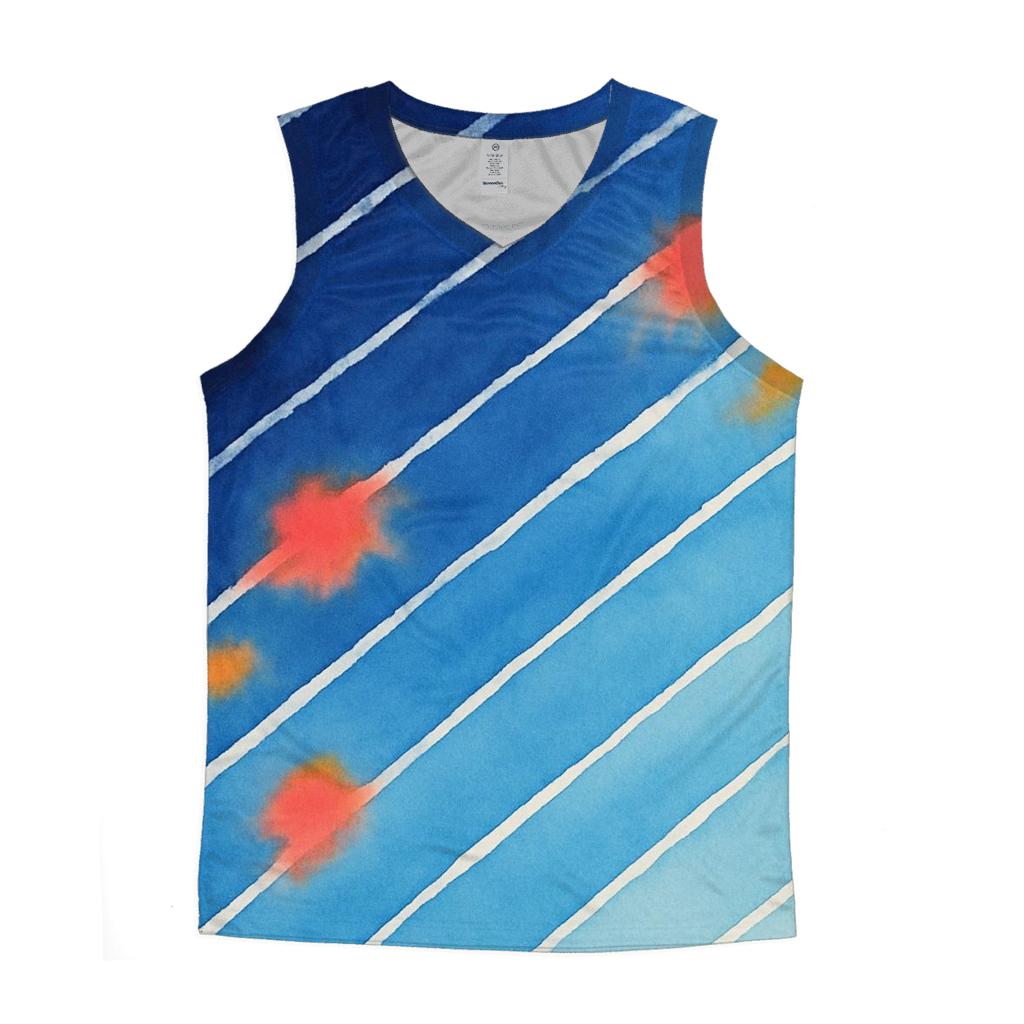 Arashi Meteor Rain Diagonals cotton sleeveless tops