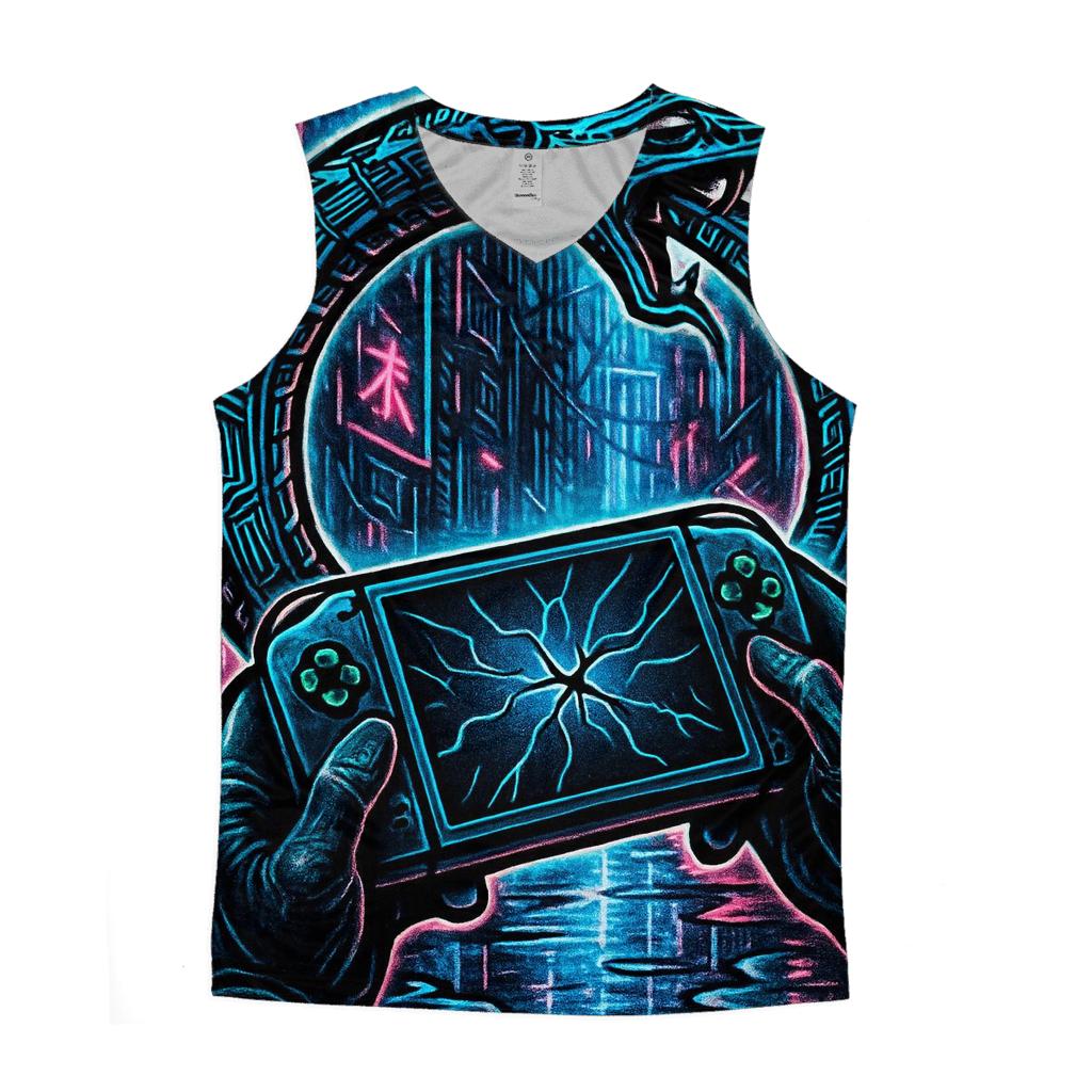 Neon Alley Ouroboros Circuit sports performance tank tops