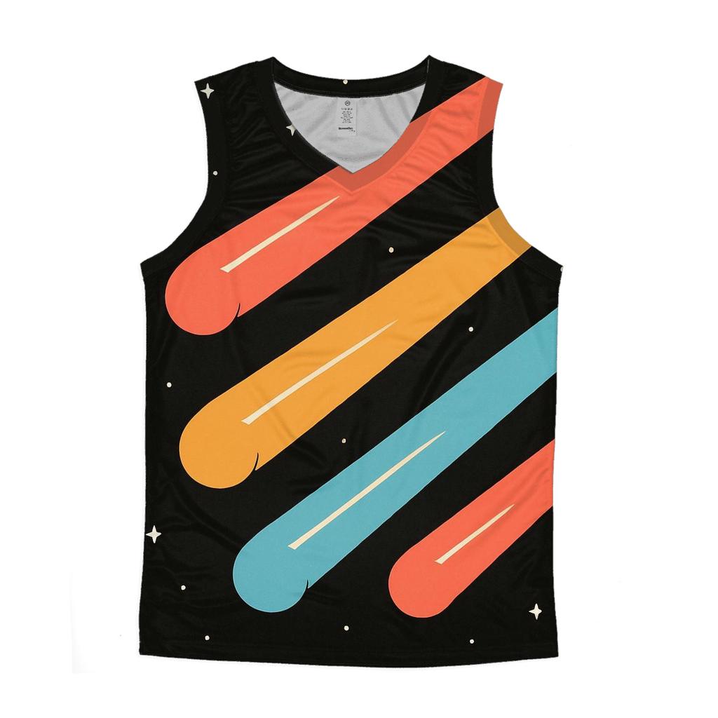 Comet Trail Overprint Drift stylish racerback tanks