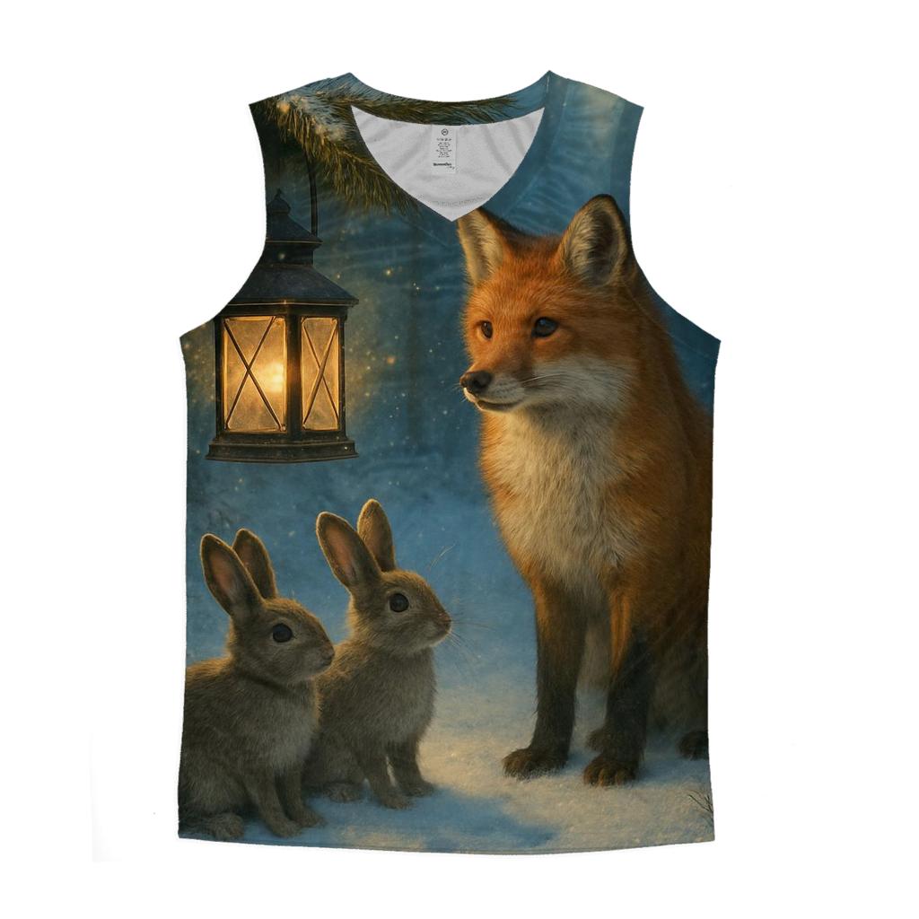 Lantern In The Frosted Pines cotton sleeveless tops