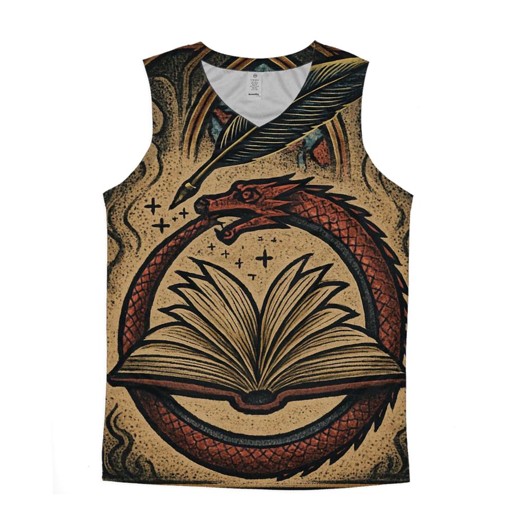 The Cathedral Ouroboros Manuscript designer workout tanks