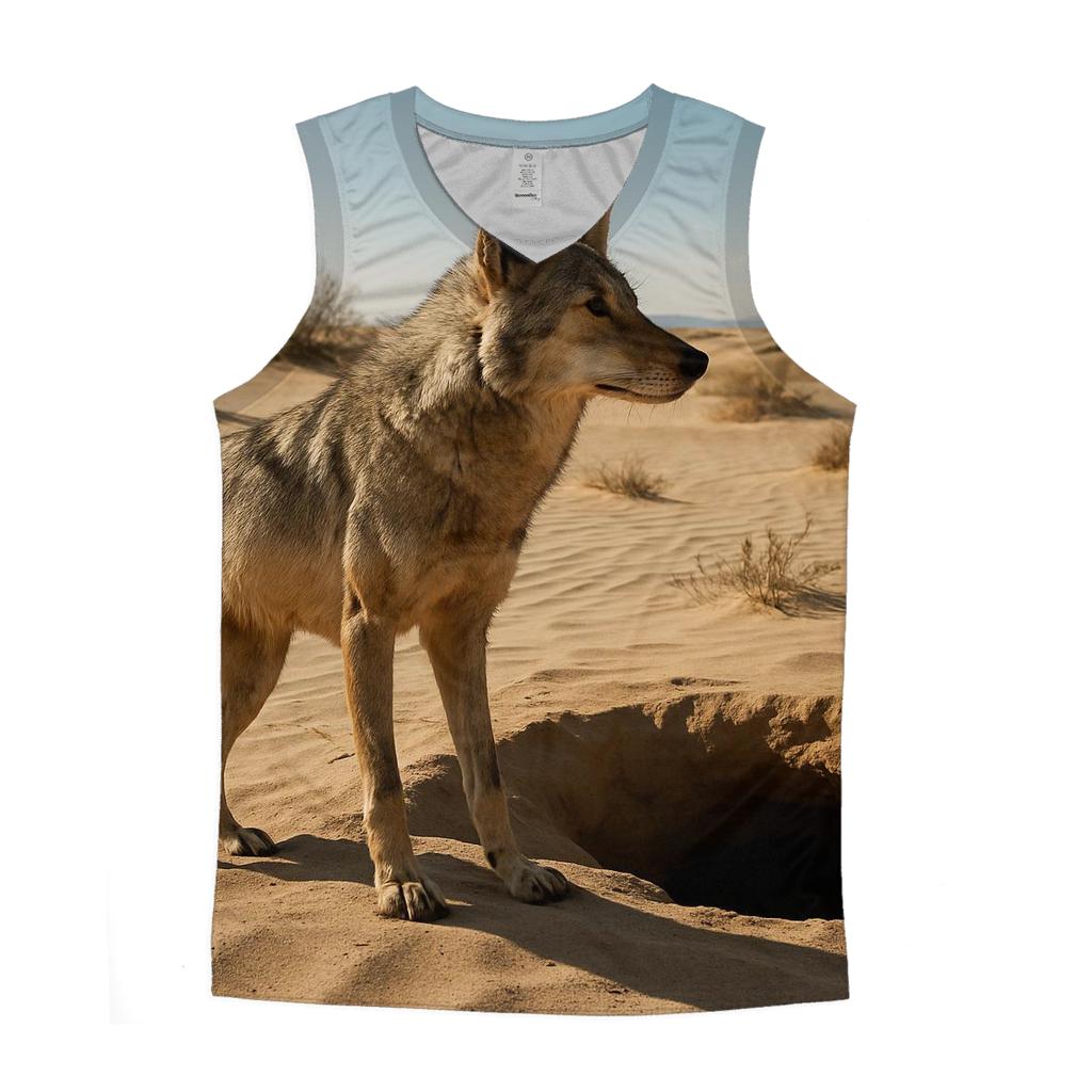 Den Site Vigil In A Wind Carved Sand Basin stylish racerback tanks