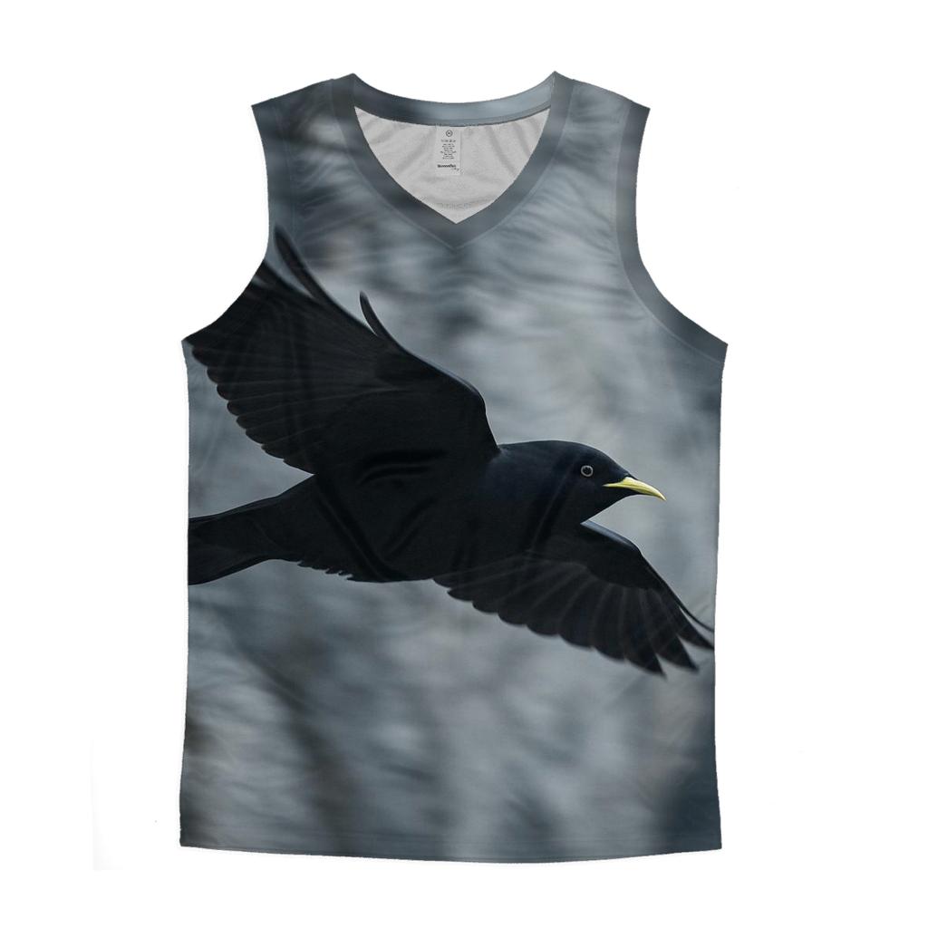 Gorge Wingbeat Alpine Chough cotton sleeveless tops