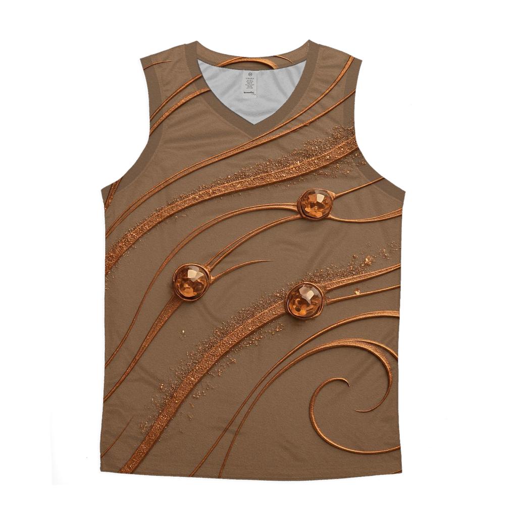 Copper Comet Filigree cotton sleeveless tops