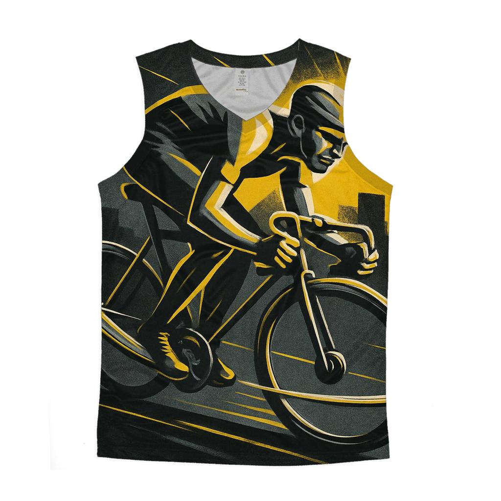 Saturn Rings Cycling Sprint graphic print tank tops