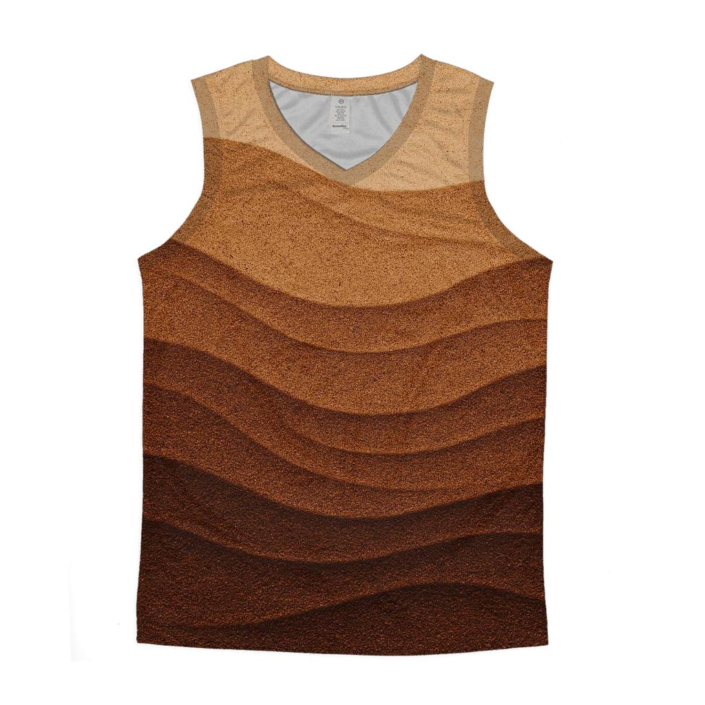 Grind Dune Texture personalized athletic tanks