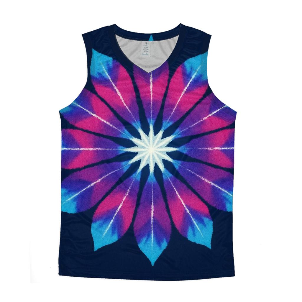 Mandala Galaxy Pinwheel Sunburst trendy fitted tank tops