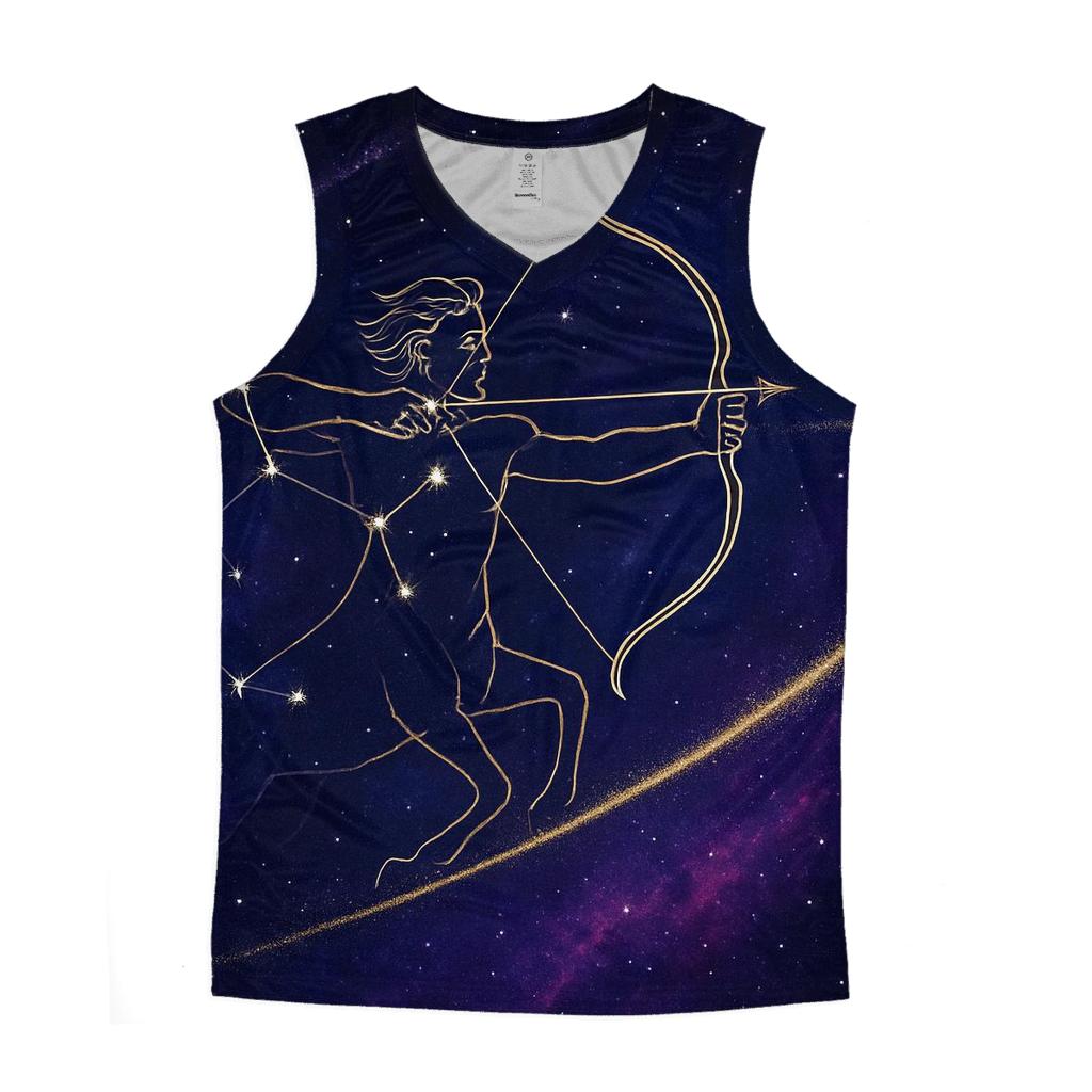 Sagittarius Galactic Archer Trajectory sports performance tank tops