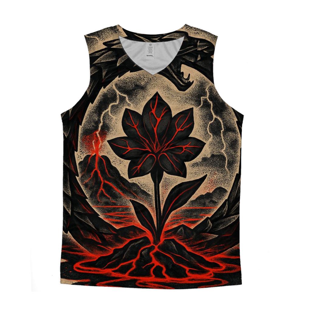 Ouroboros Of The Volcanic Glass Bloom trendy fitted tank tops