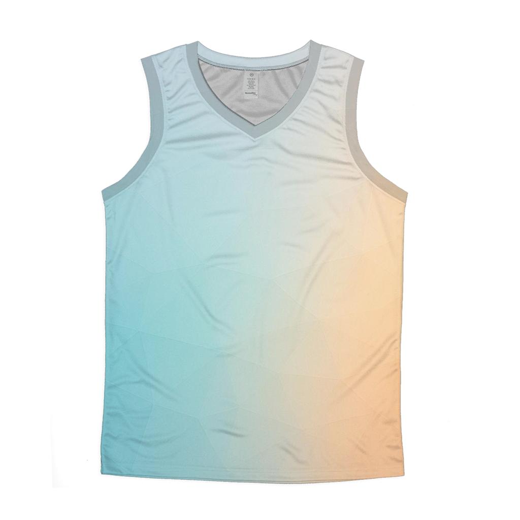 Glacier Dawn Transition personalized athletic tanks