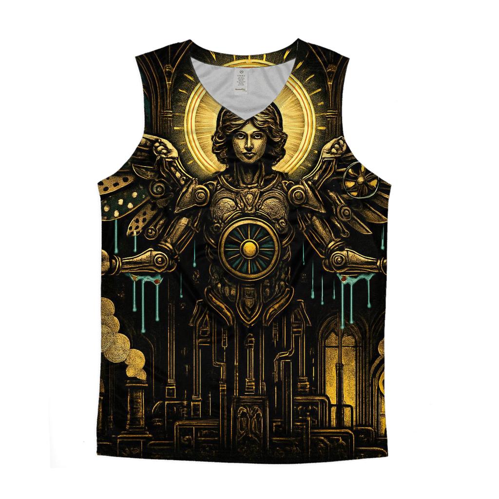 The Polka Dot Seraph Engine cotton sleeveless tops