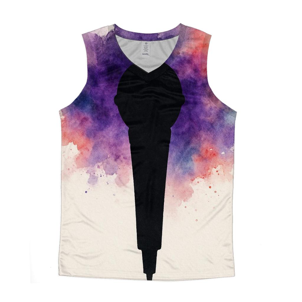 Microphone Nebula Bloom custom tank tops