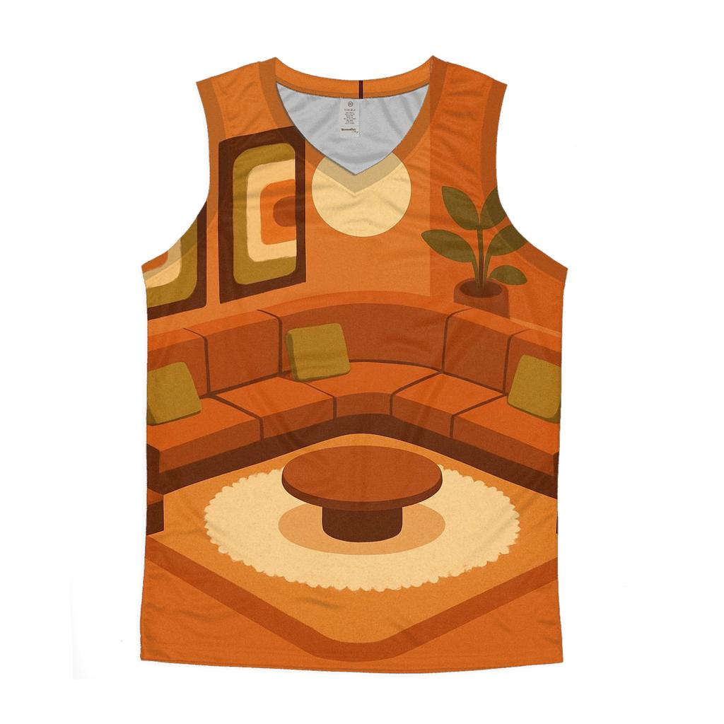 Sunken Living Room Conversation Pit trendy fitted tank tops