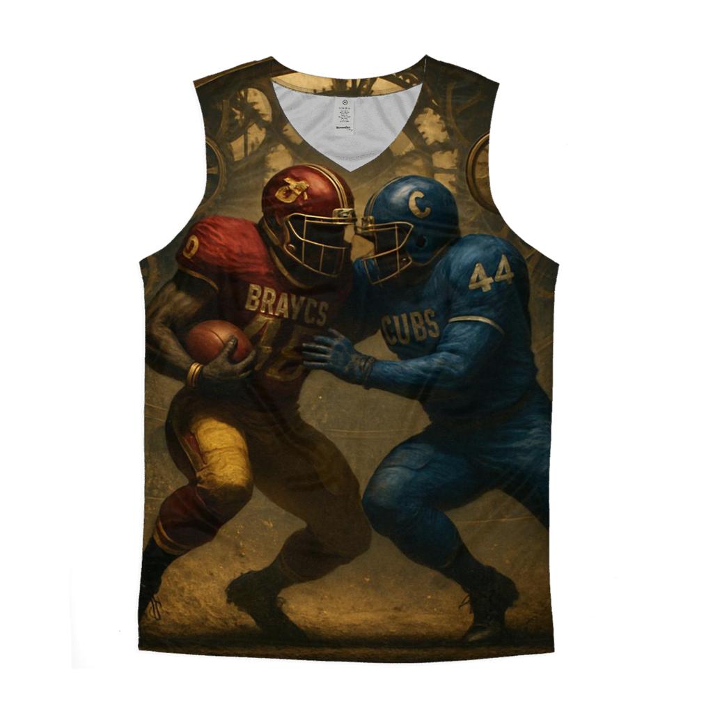 Clockwork Coliseum Collision Braves Versus Cubs custom tank tops