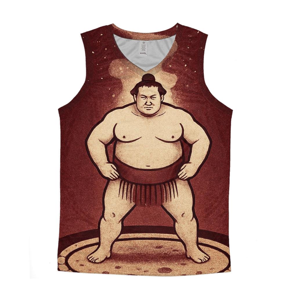 Cosmic Mat Sumo Ceremony sports performance tank tops