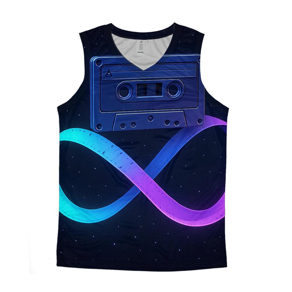 Tape Ribbon Time Loop stylish racerback tanks