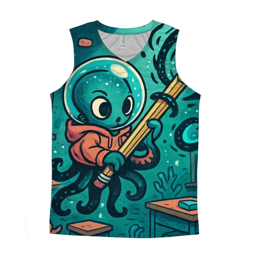 Bubble Helmet Kraken Sketchbook casual summer tank tops