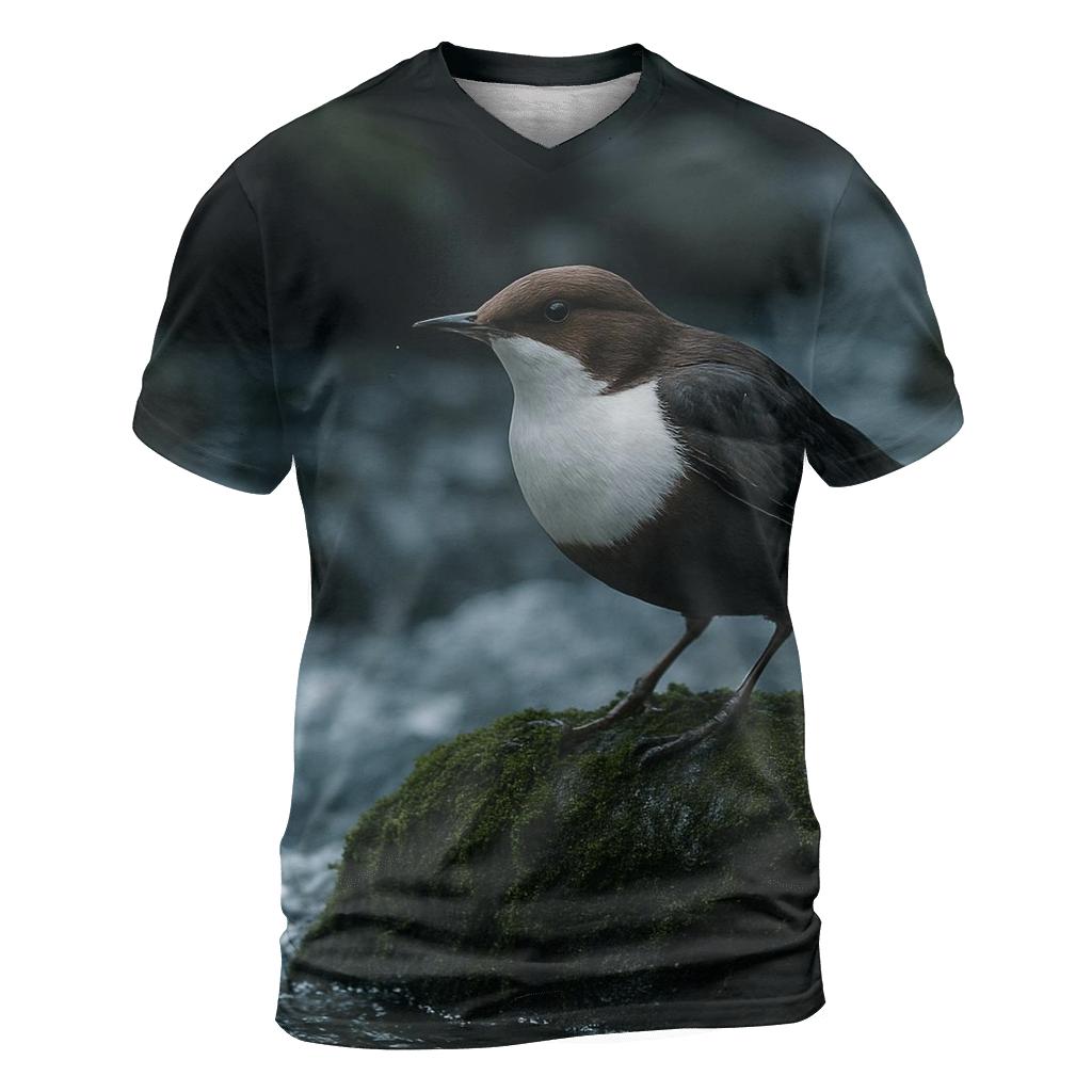 Riverbed Hover Dipper vibrant all-over design tees