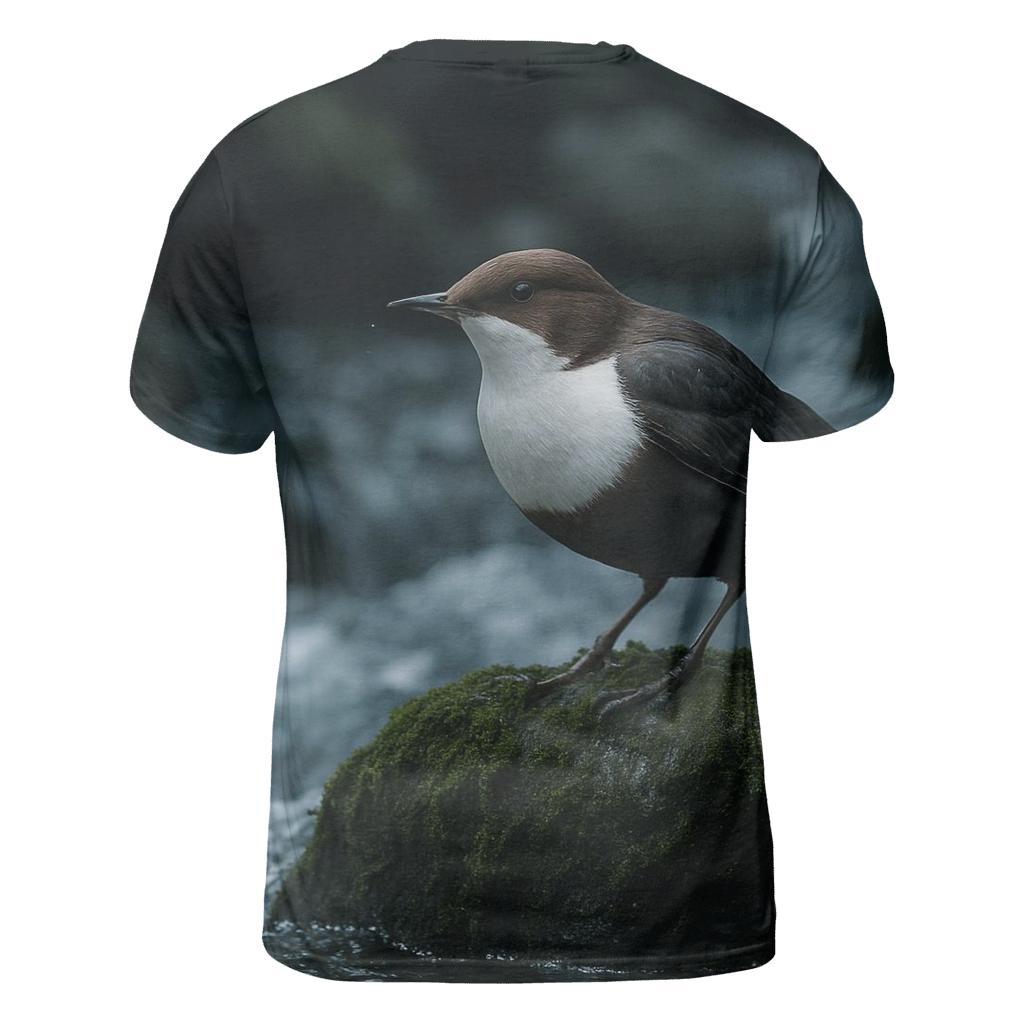 Riverbed Hover Dipper vibrant all-over design tees