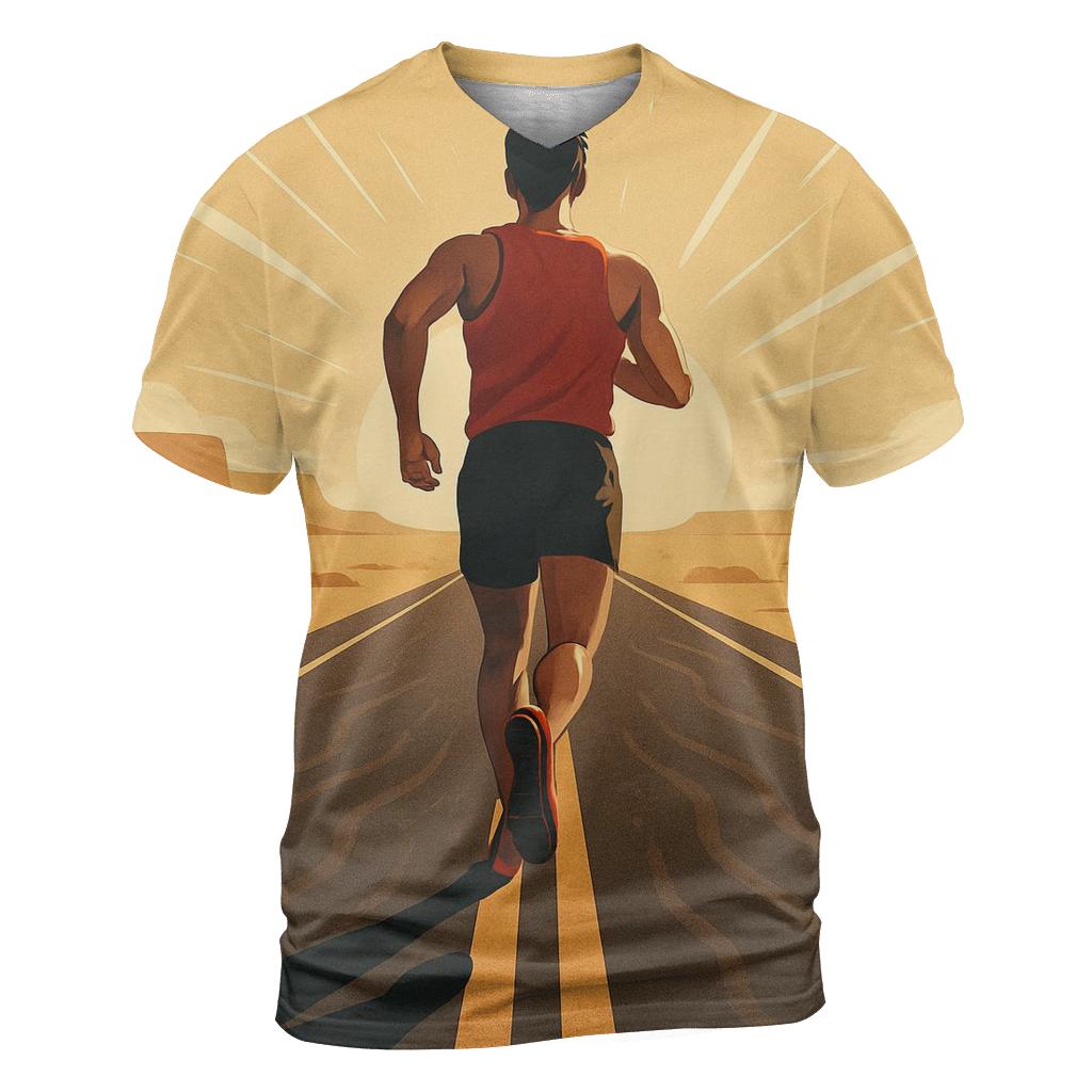Desert Marathon Solar Flare Sprint statement graphic shirts