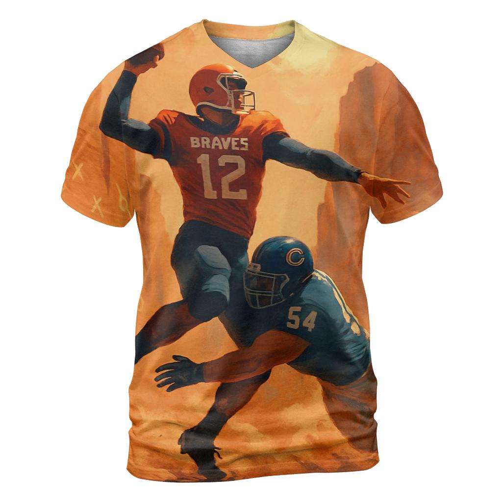 Desert Canyon Playbook Duel Braves Versus Cubs designer pattern shirts