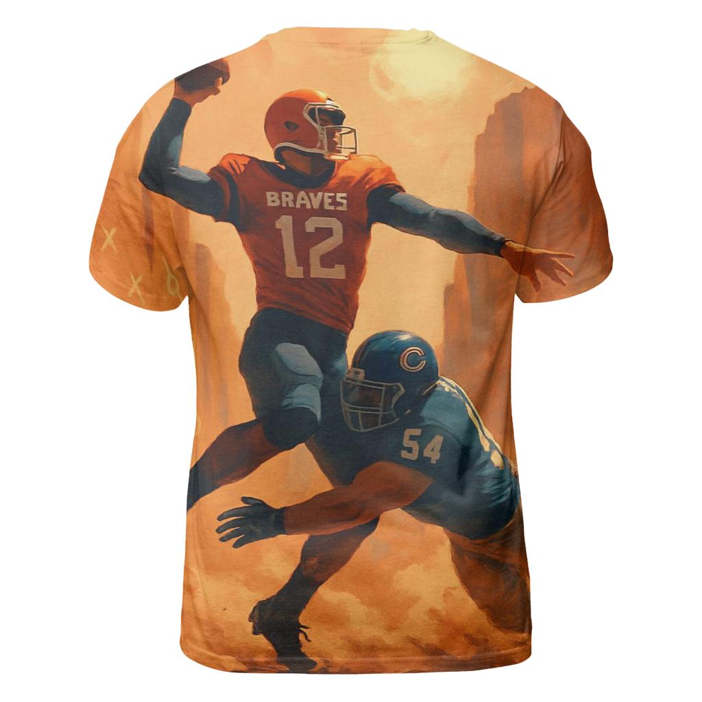 Desert Canyon Playbook Duel Braves Versus Cubs designer pattern shirts