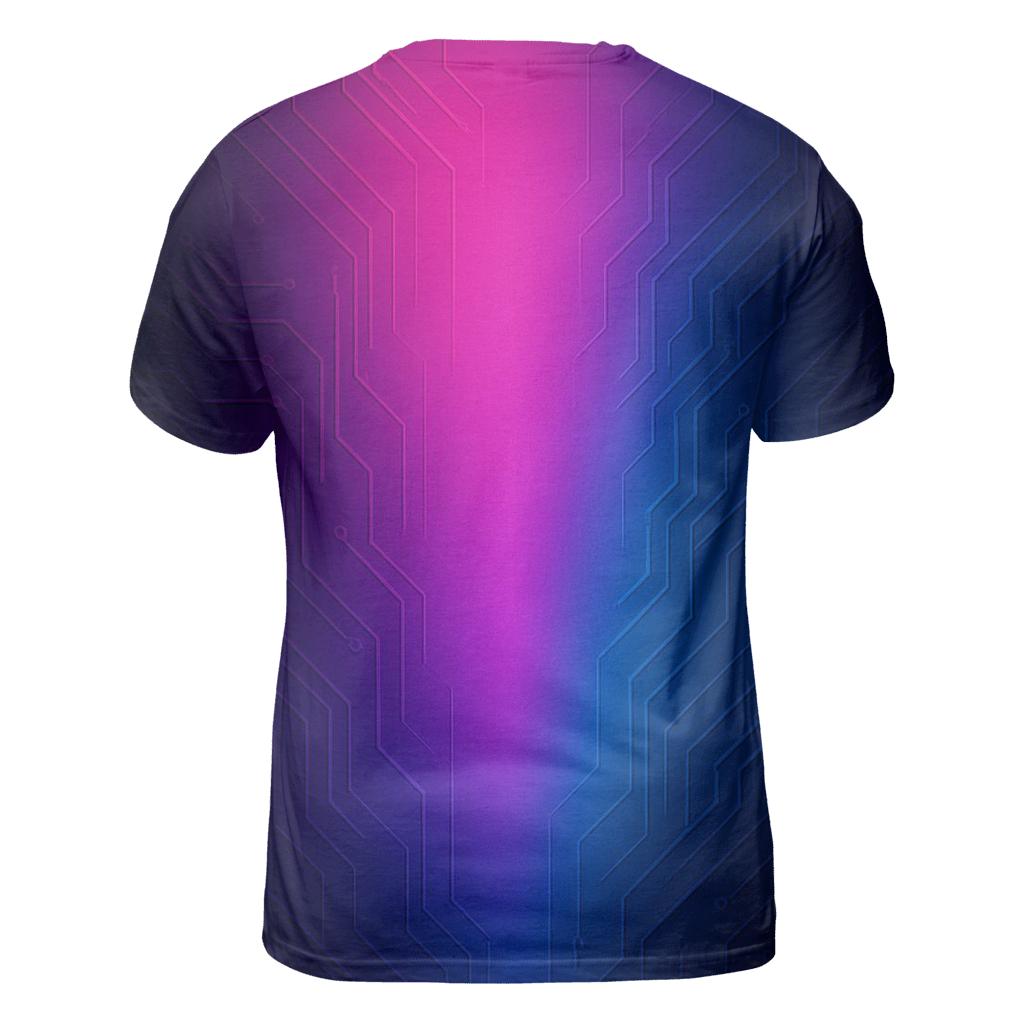 Neon Circuit Afterglow trendy printed shirt styles