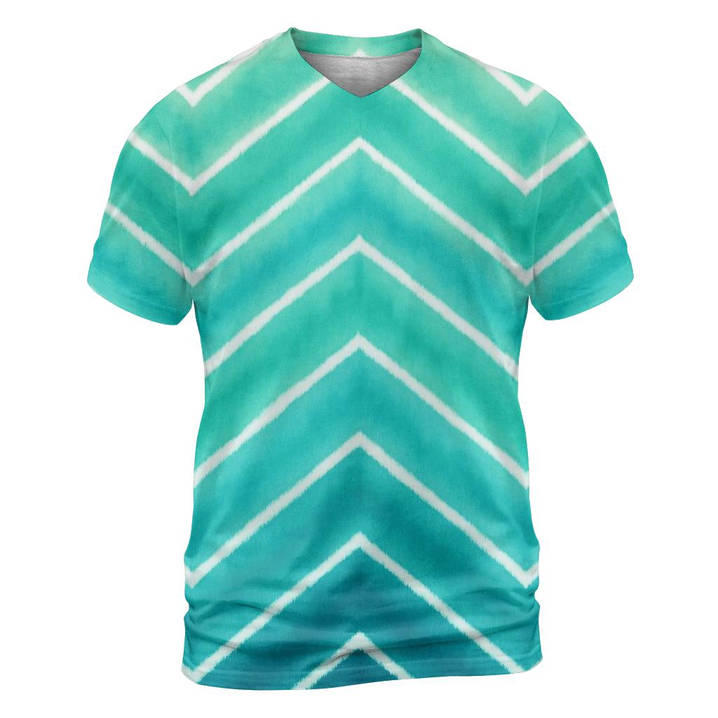 Chevron Aurora Accordion Fold designer pattern shirts