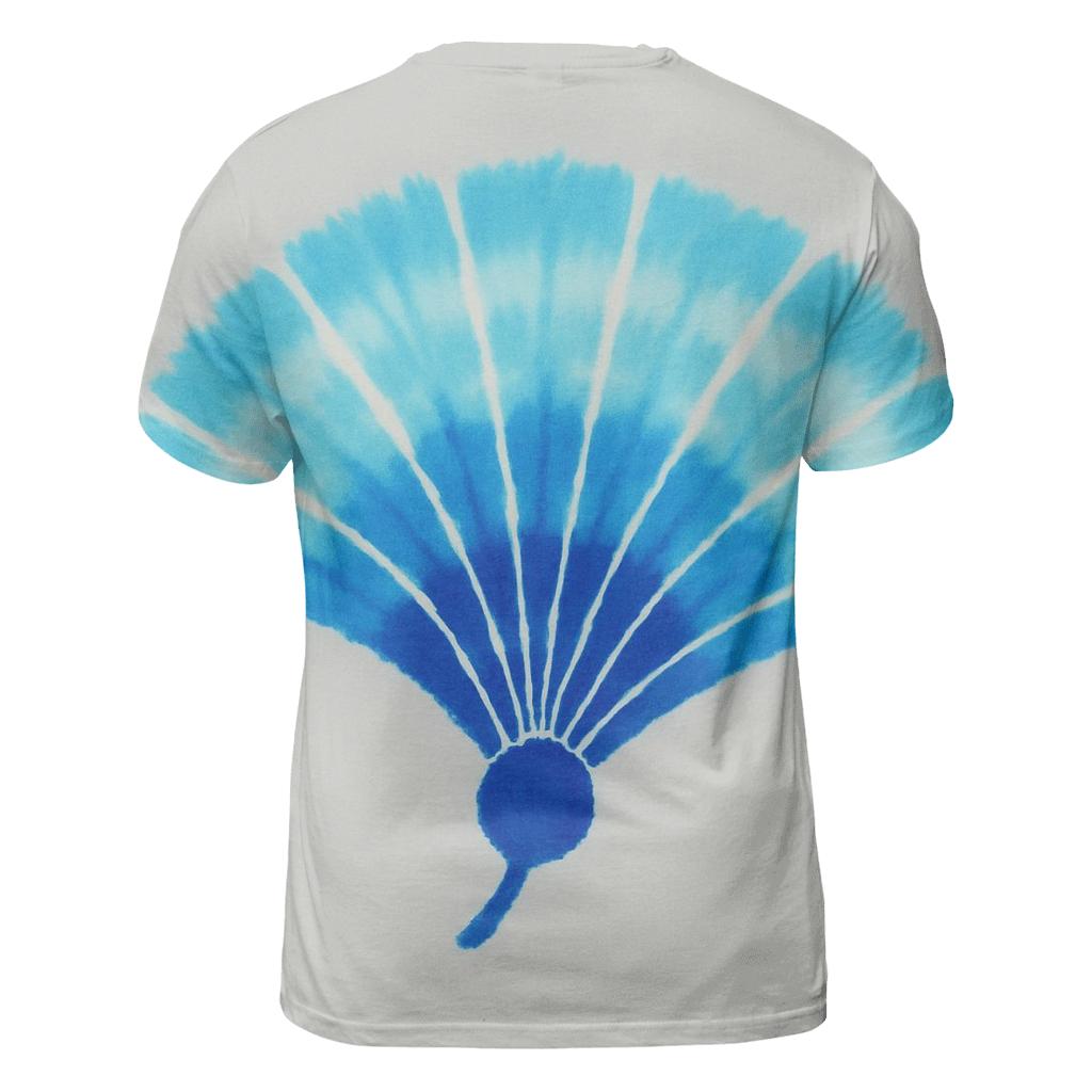 Shibori Fold Comet Tail Fan trendy printed shirt styles