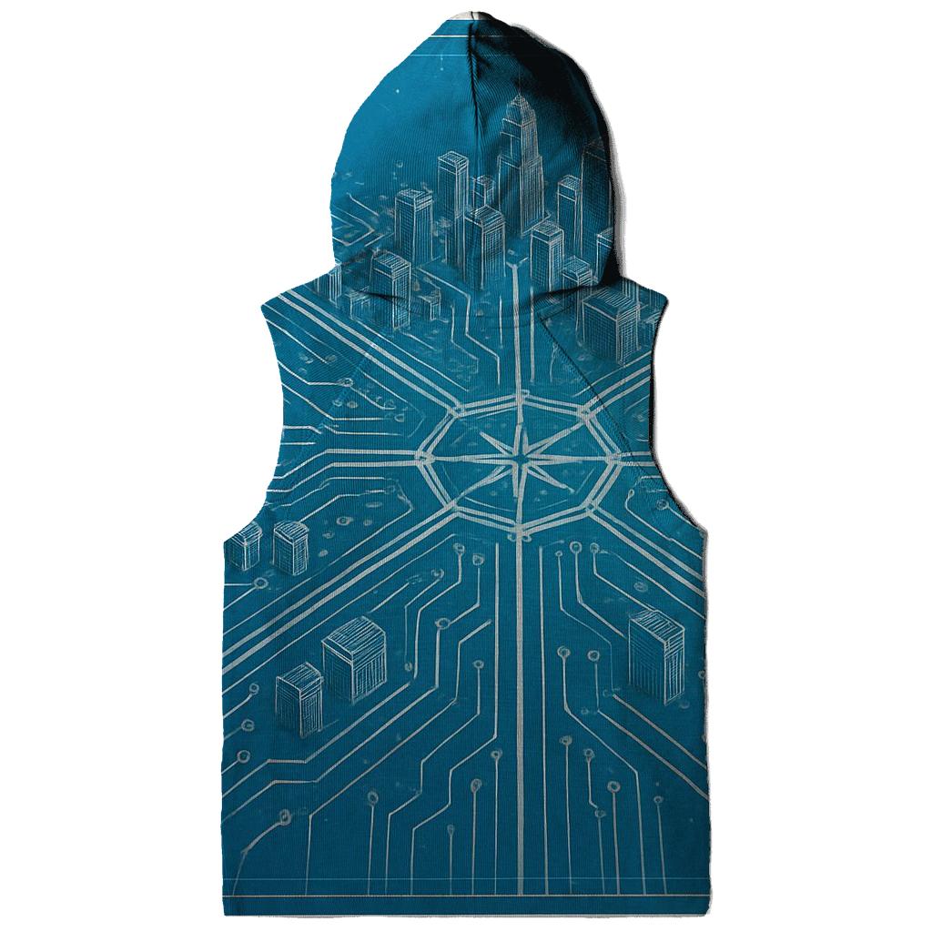 Celestial Blueprint City Grid hoodies fashion