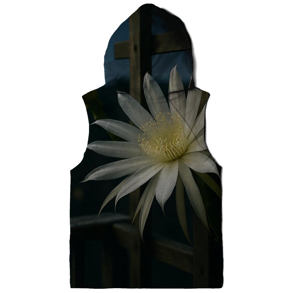 Midnight Blooming Cereus On A Balcony Trellis pullover hoodies