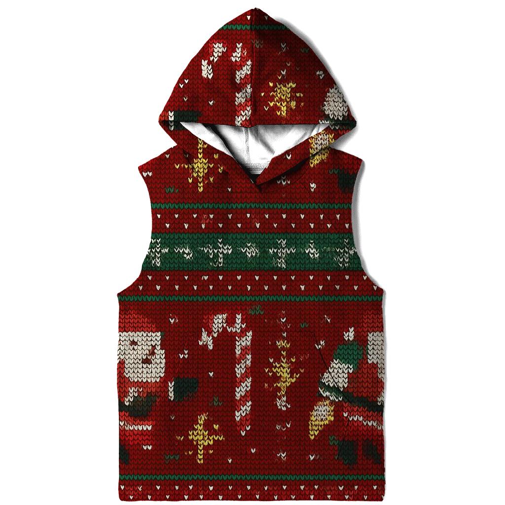 Jolly Jetpack Santa Grid Design graphic hoodies
