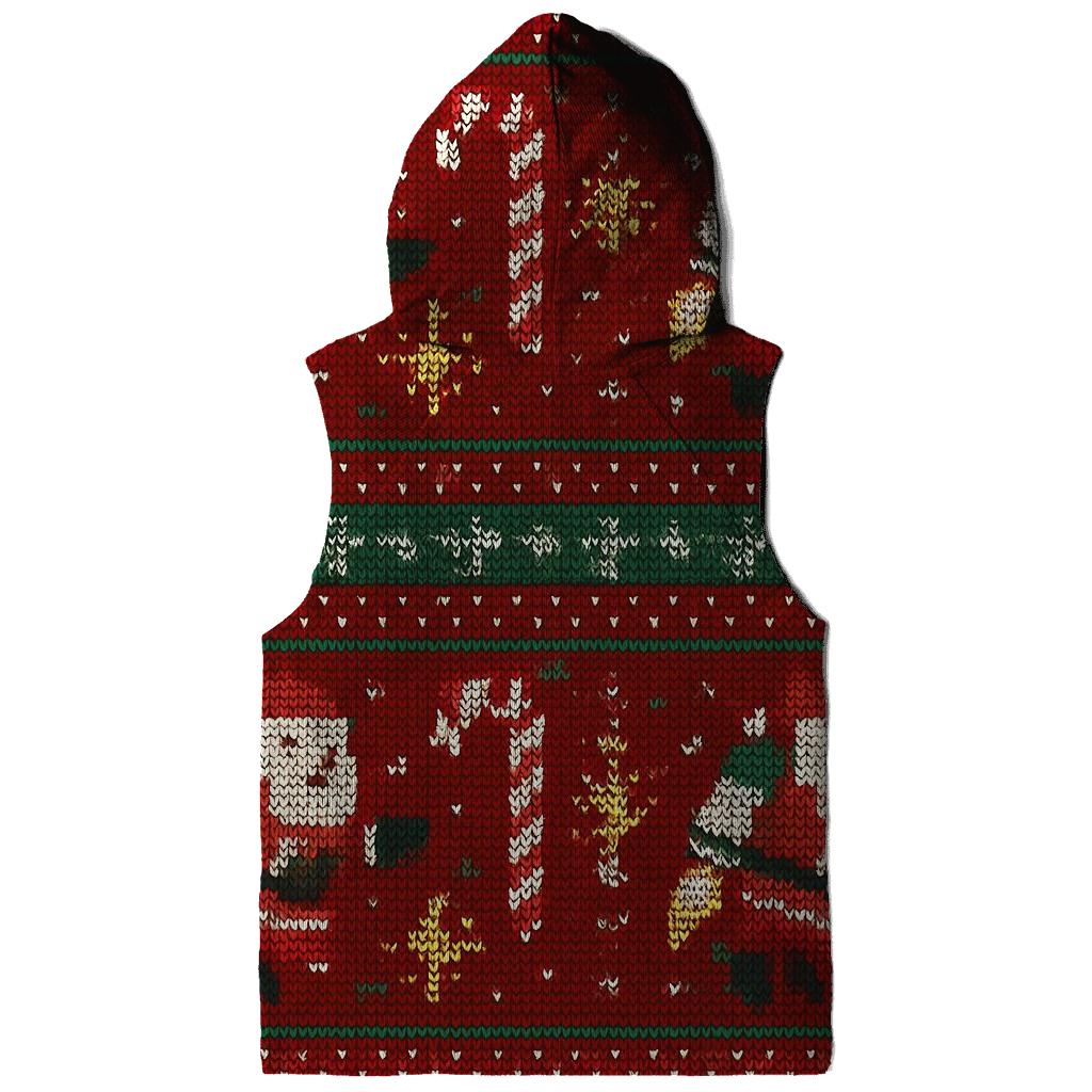 Jolly Jetpack Santa Grid Design graphic hoodies