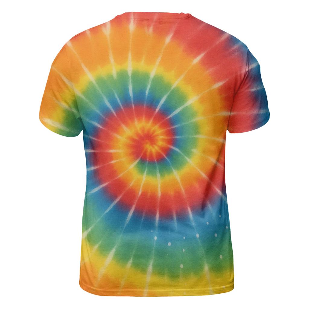 Rainbow Spiral Star Map Speckle trendy printed shirt styles