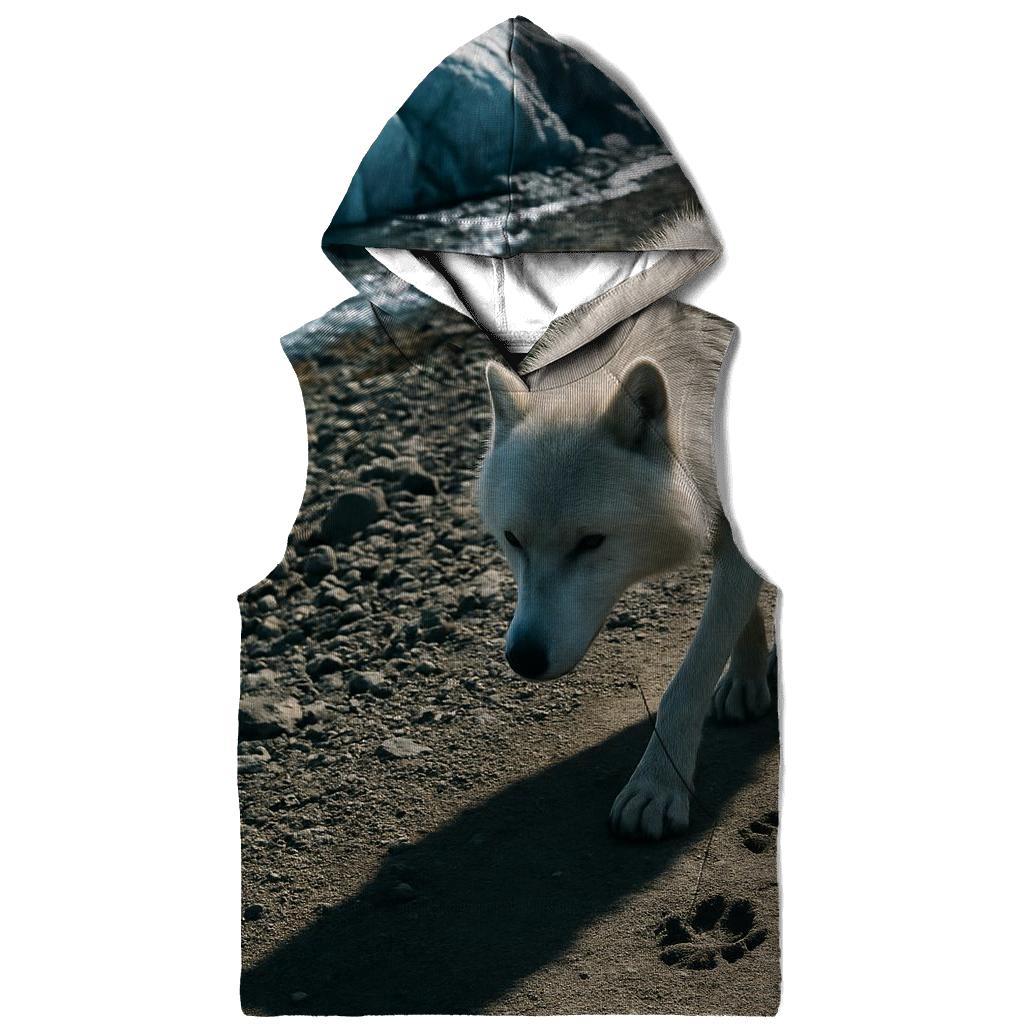 Wolf Tracks Along A Receding Glacier Moraine hoodie trends