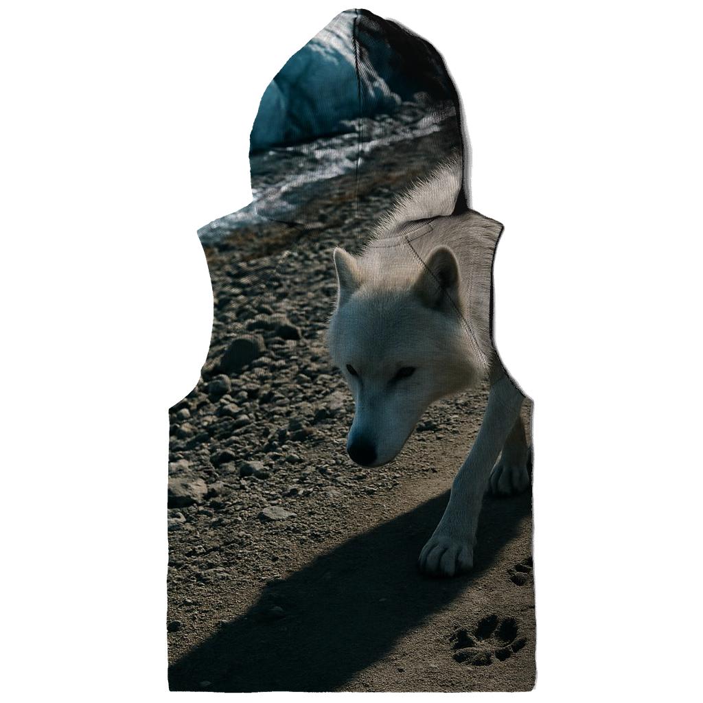 Wolf Tracks Along A Receding Glacier Moraine hoodie trends