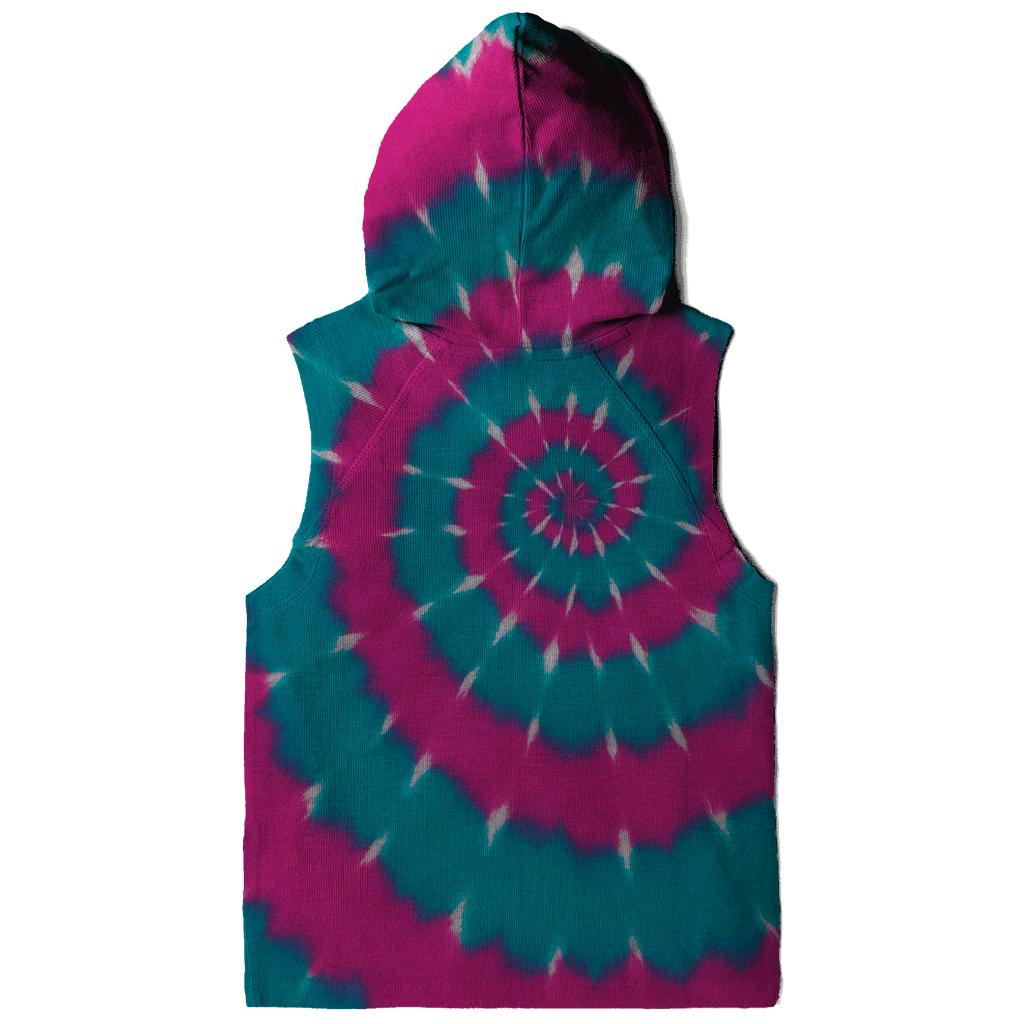 Nebula Spiral Overdye Whirlpool embroidered hoodies