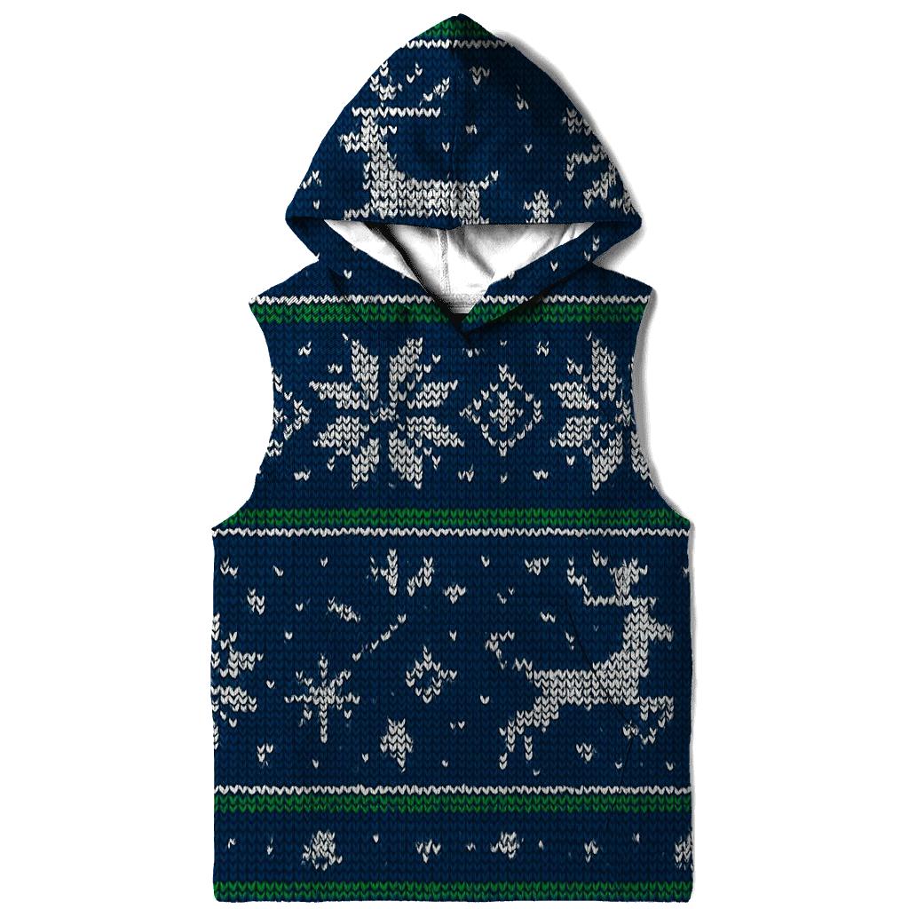 Reindeer Constellation Fair Isle Bands Design hoodie styles