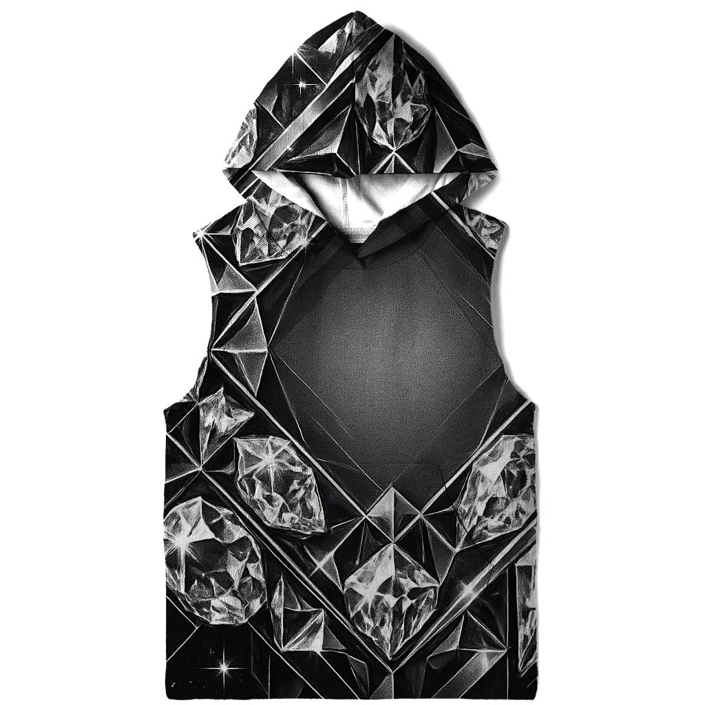 Charcoal Prism Lattice lightweight hoodies