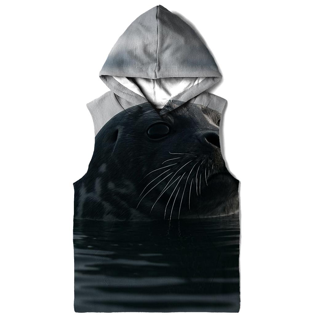 Ice Edge Breach Ringed Seal graphic hoodies