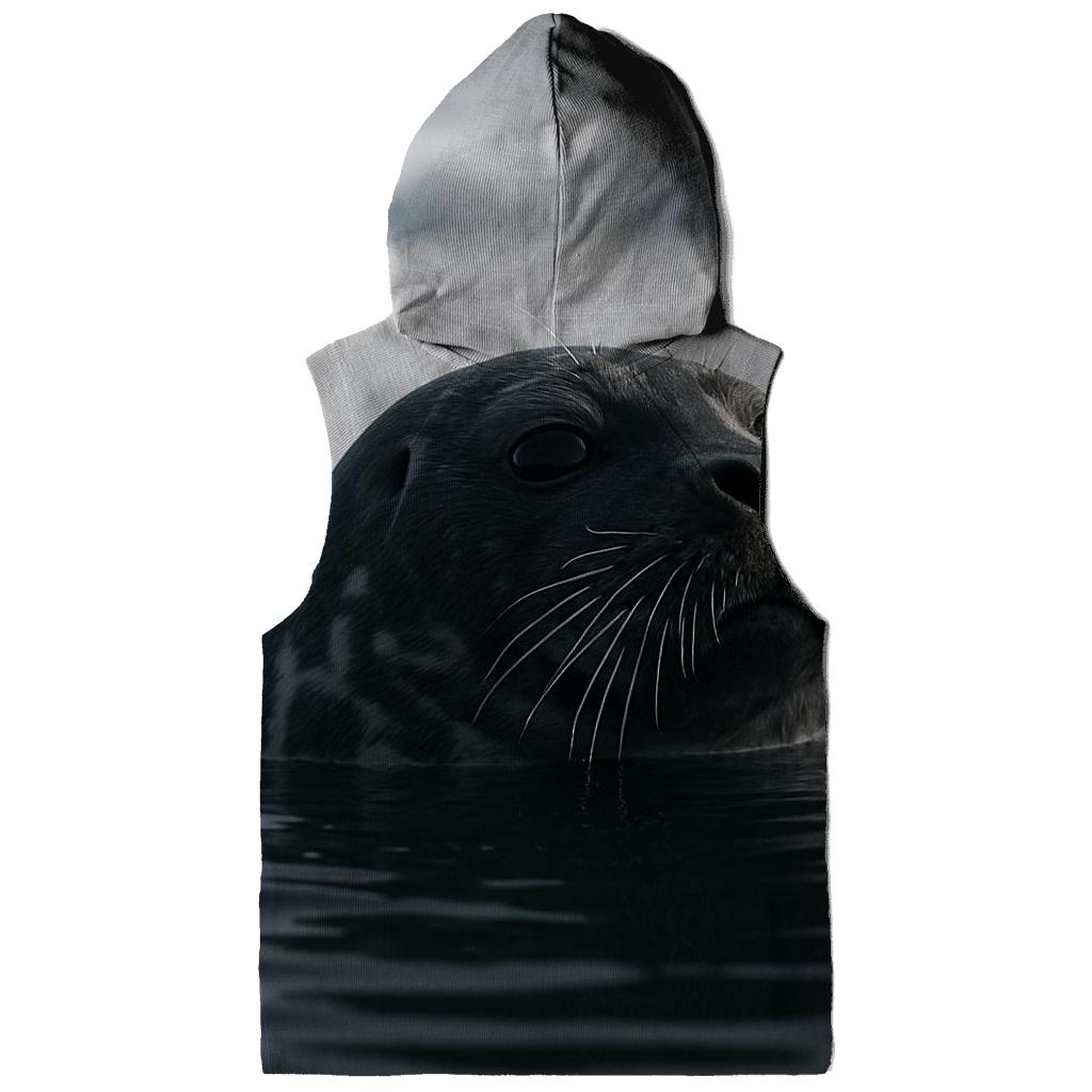 Ice Edge Breach Ringed Seal graphic hoodies
