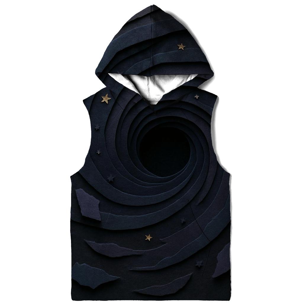 Black Hole Paper Cut Diorama premium hoodies