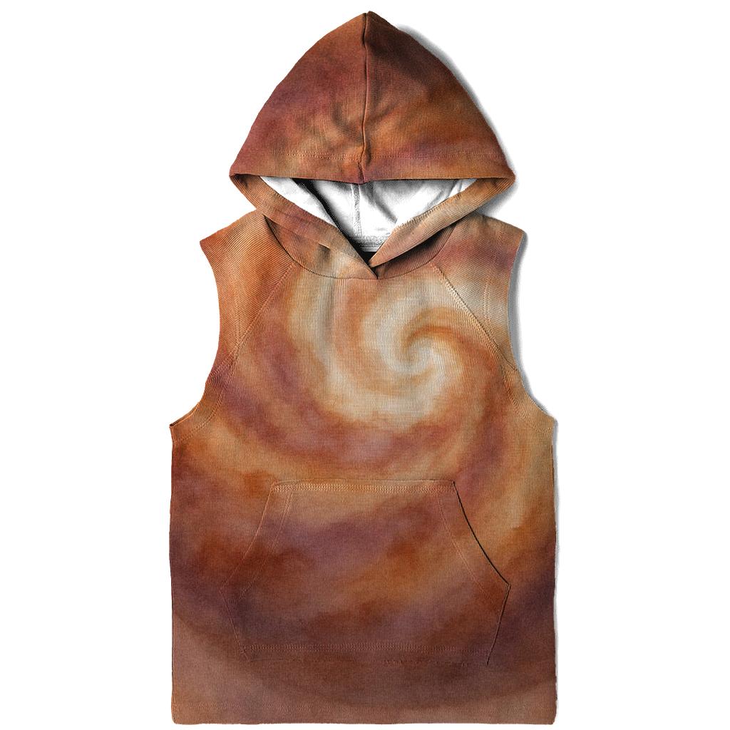 Latte Nebula Swirl zip-up hoodies