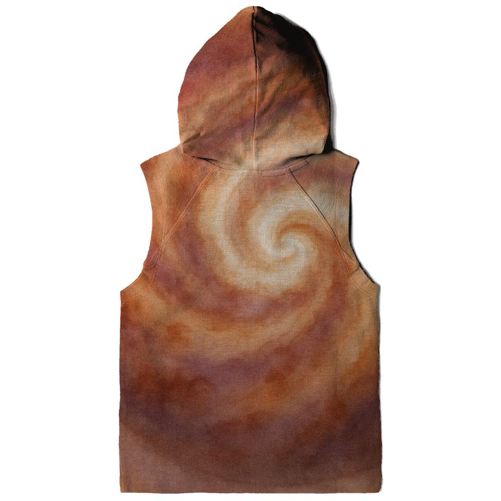 Latte Nebula Swirl zip-up hoodies
