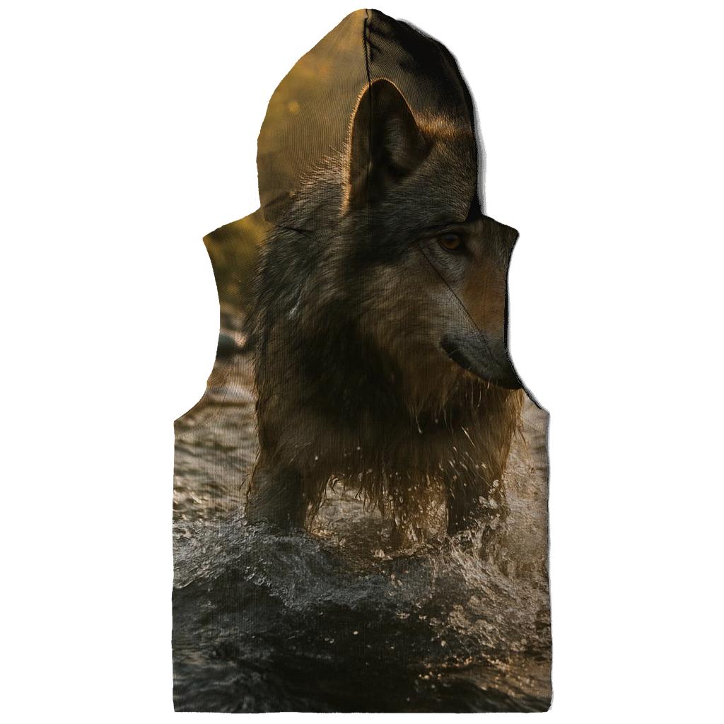 River Crossing During Autumn Salmon Run heavyweight hoodies