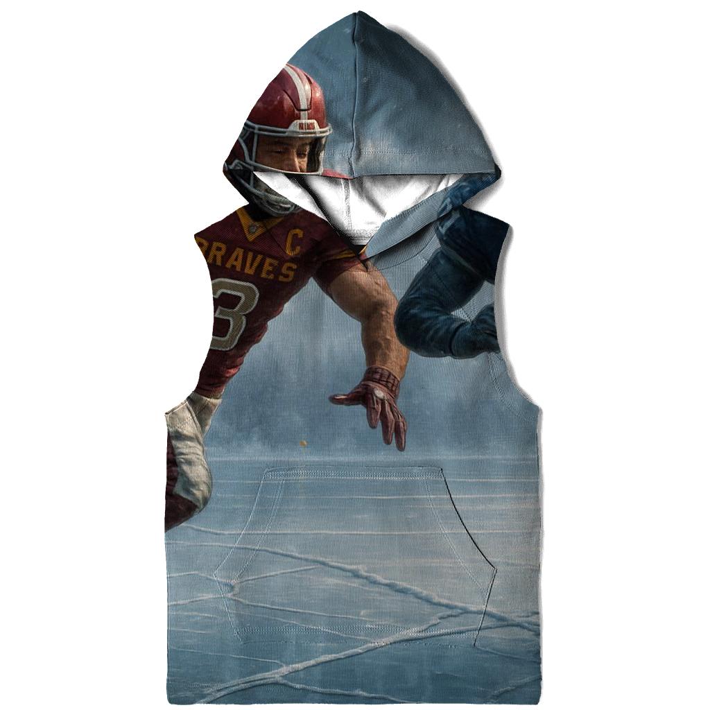 Frozen Lake Helmet Charge Braves Versus Cubs pullover hoodies