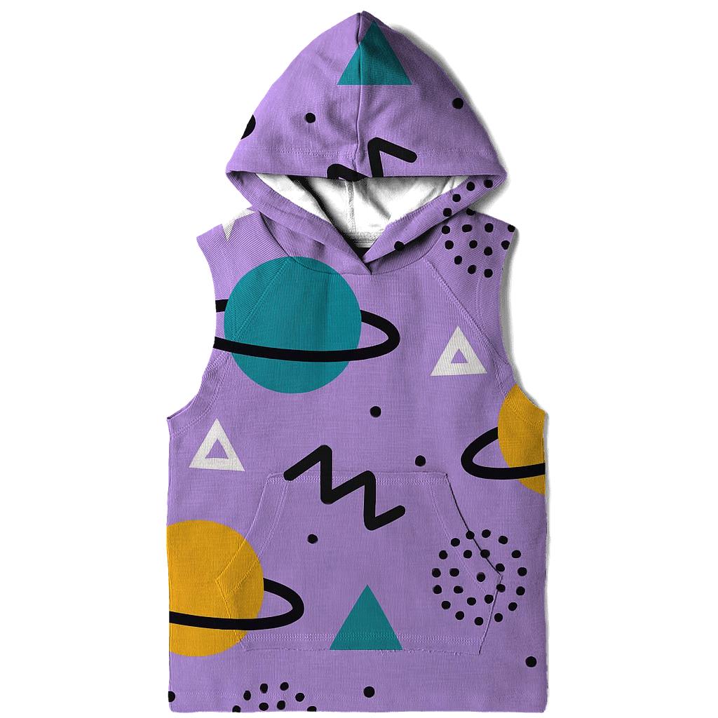 Memphis Planet Confetti pullover hoodies