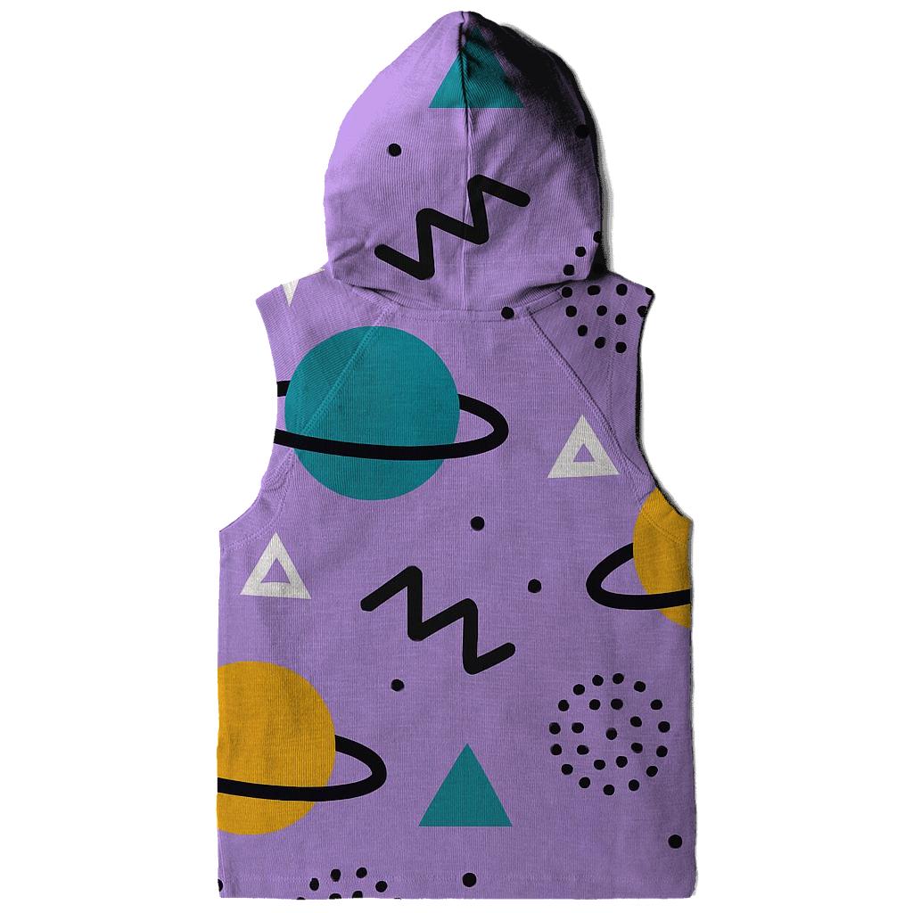 Memphis Planet Confetti pullover hoodies
