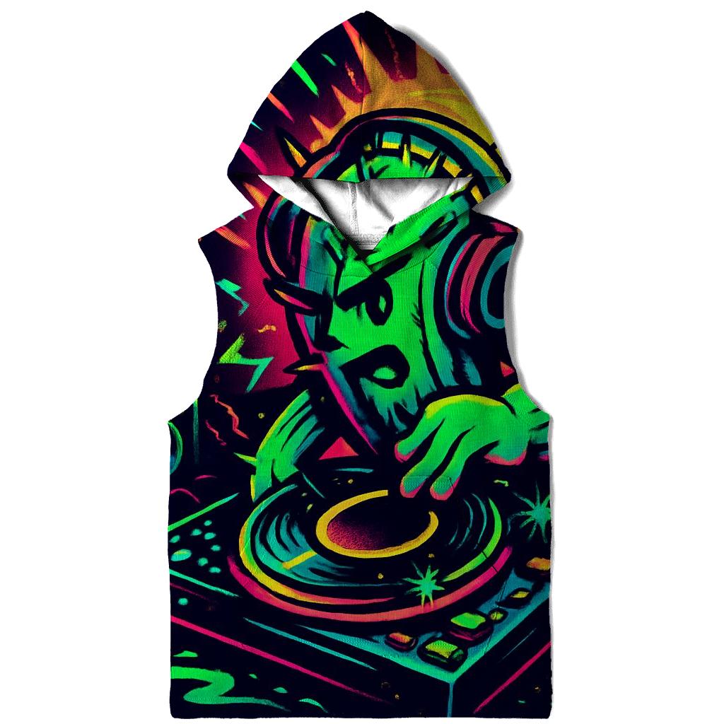 Neon Cactus Thunder DJ premium hoodies
