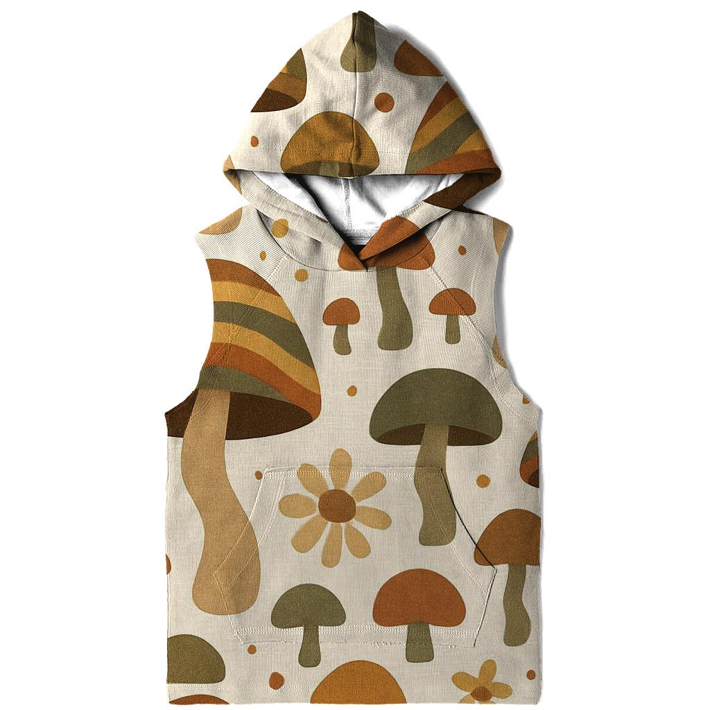 Psychedelic Mushroom Meadow zip-up hoodies